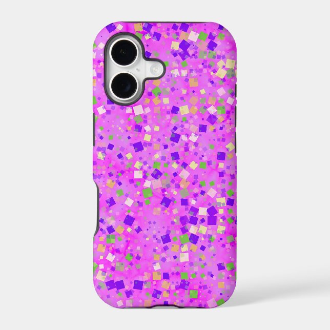 Retro squares! iphone case (Back)