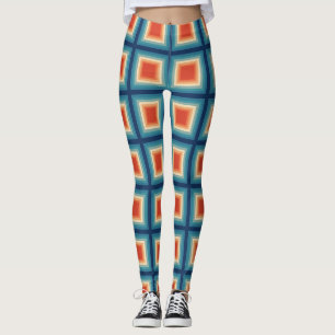 Retro Squares Leggings