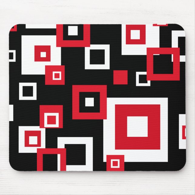 Retro squares - Mousepad (Front)