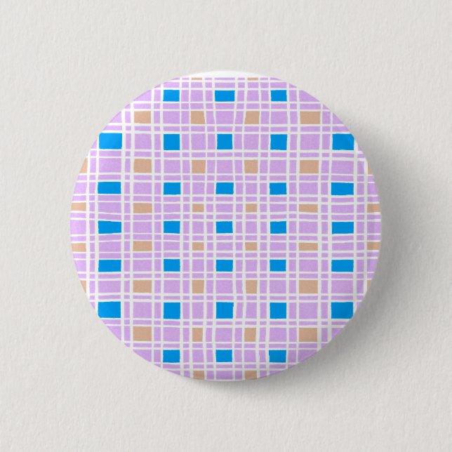 Retro squares pattern button (Front)
