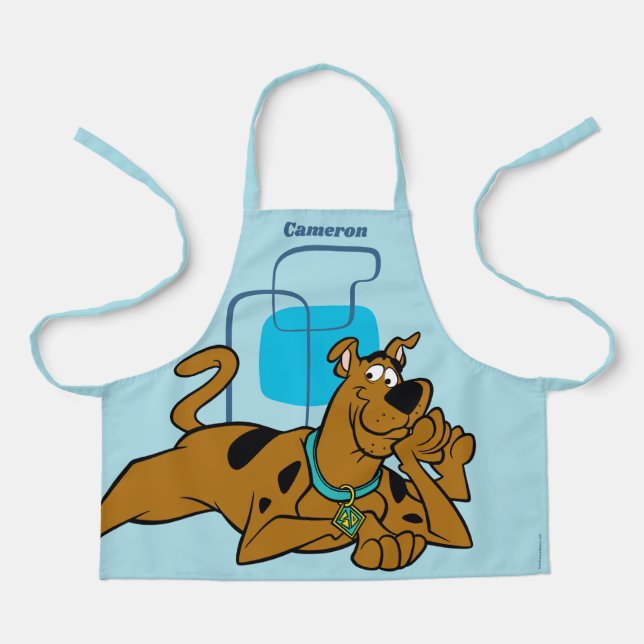 Retro Squares Scooby-Doo Lying Down Apron (Front)