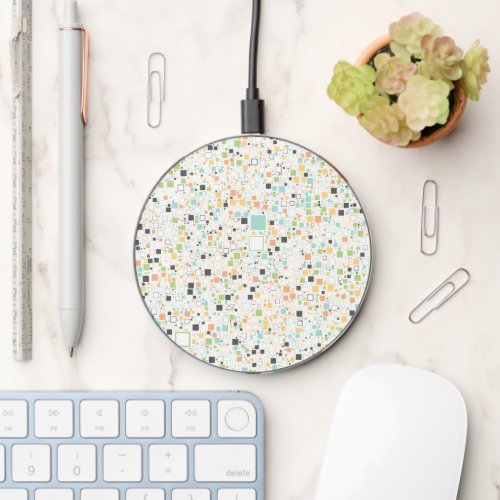 Retro Squares  Wireless Charger