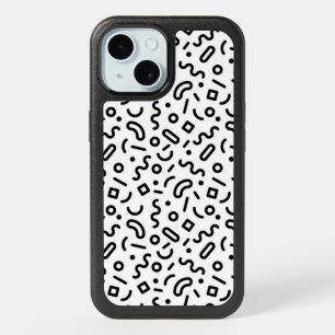 Retro Squiggle Pattern iPhone 15 Case