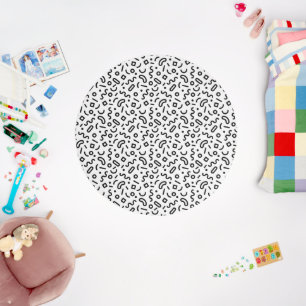 Retro Squiggle Pattern Outdoor Rug