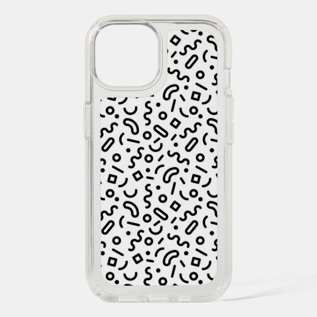 Retro Squiggle Pattern Speck iPhone Case (Front)