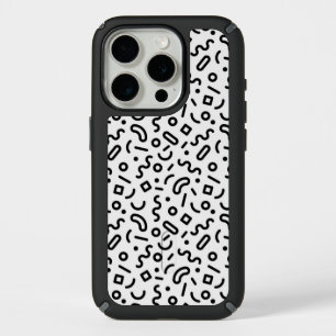 Retro Squiggle Pattern iPhone 15 Pro Case