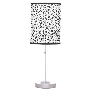 Retro Squiggle Pattern Table Lamp