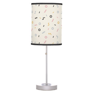Retro Squiggle Pattern Table Lamp