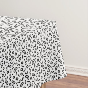 Retro Squiggle Pattern Tablecloth