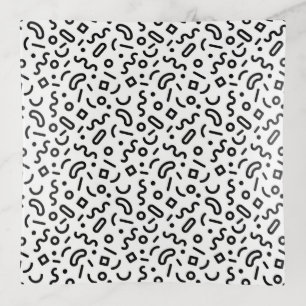Retro Squiggle Pattern Trinket Tray