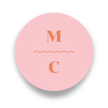 Retro Squiggle Wedding Monogram Classic Round Sticker<br><div class="desc">A fun and colorful retro inspired design on a wedding sticker that's created to coordinate with the Daisy collection by Origami Prints.</div>