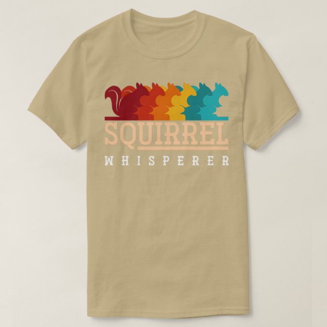 Retro Squirrel Whisperer Animal Gift Squirrel T-Shirt (Design Front)