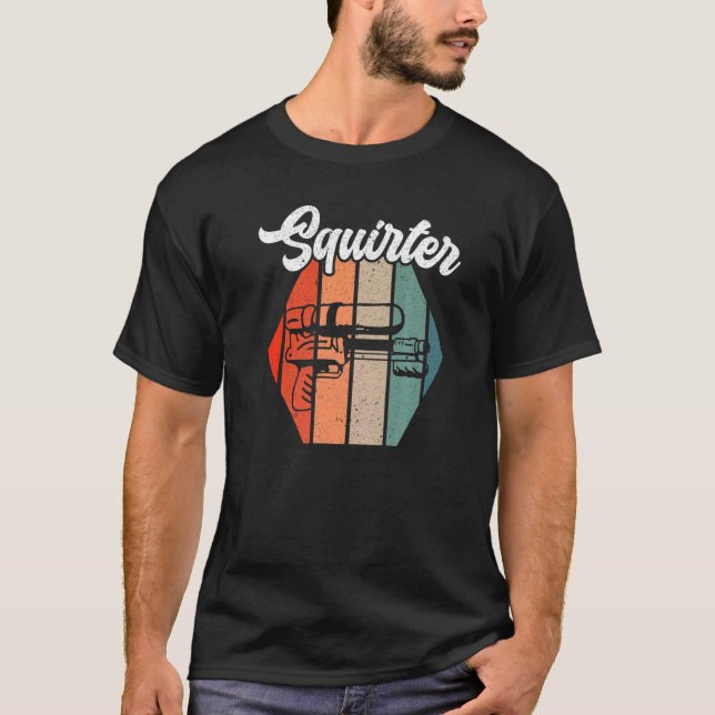 Retro Squirter Water Blaster Water Pistol Water Gu T-Shirt (Front)
