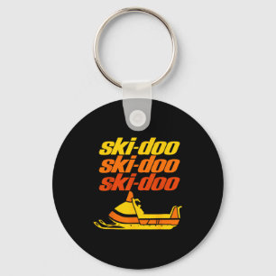 Retro Srt Quote Ski Doo Vintage Snowmobiles Funny Keychain