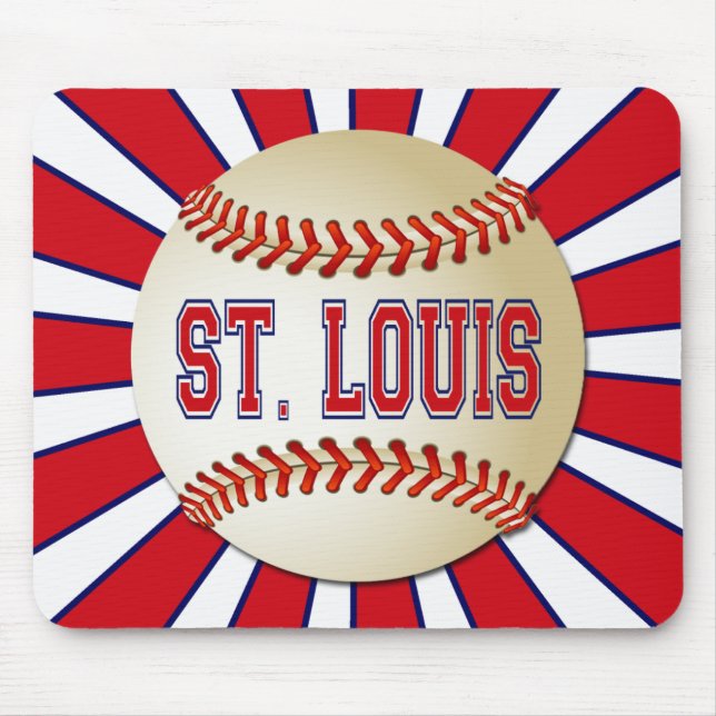 RETRO ST LOUIS BASEBALL MOUSE PAD (Front)