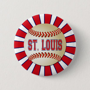 RETRO ST LOUIS BASEBALL PINBACK BUTTON