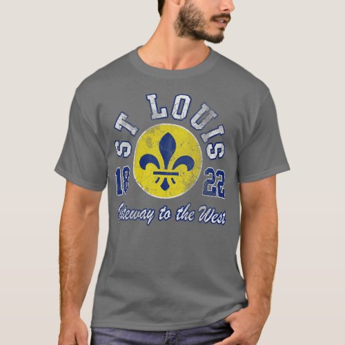 Retro St Louis Gateway To The West Missouri 1822 T_Shirt