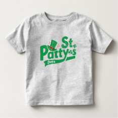 Retro St Paddy’s Day Funny St. Patrick's Day  Toddler T-shirt at Zazzle