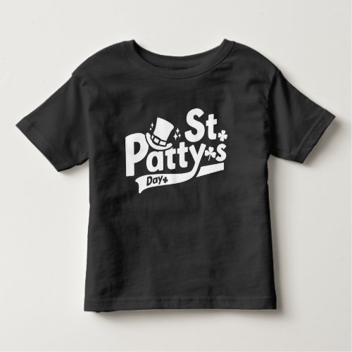 Retro St Paddys Day Funny St Patricks Day White Toddler T_shirt