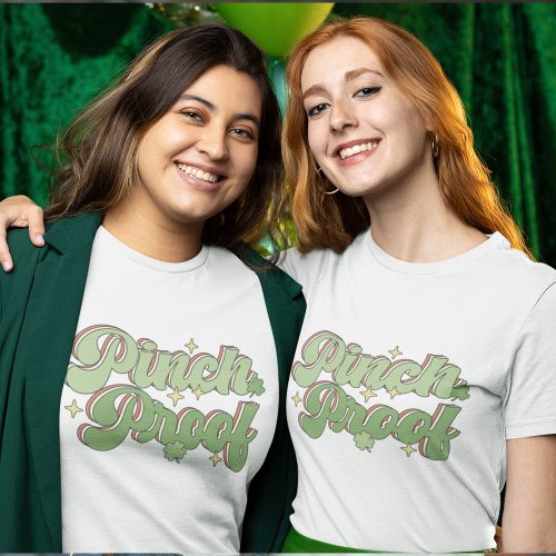 Retro St Patricks Day pinch proof T_Shirt