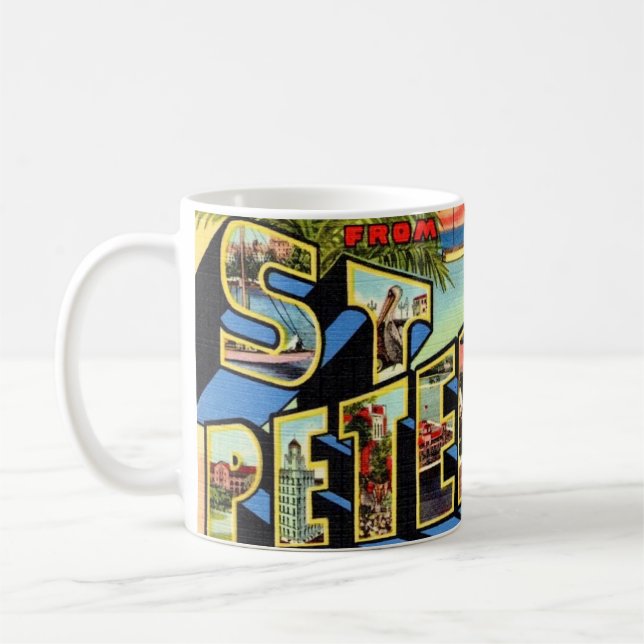 Retro St Petersburg Florida  Coffee Mug (Left)