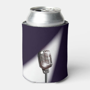 Retro Stage Microphone Can Cooler