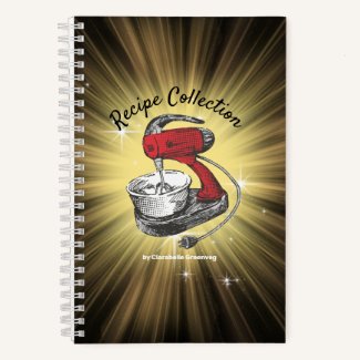 Retro stand mixer baking personalized recipe