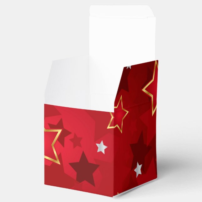 Retro Star Pattern Favor Boxes (Opened)