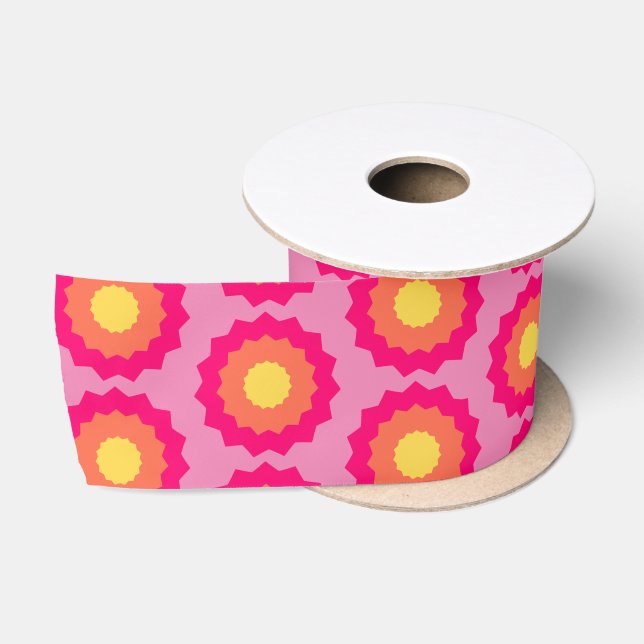 Retro Star  Satin Ribbon (Spool)