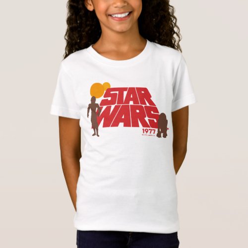 Retro Star Wars 1977 C_3PO  R2_D2 Logo T_Shirt