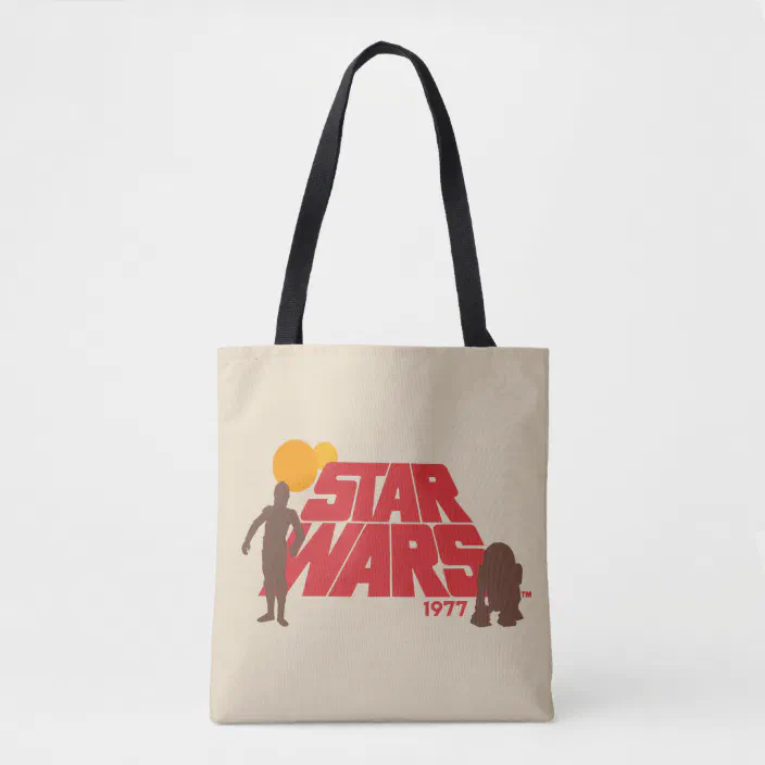 STAR WARS SHOPPING TOTE BAG NEW LIMITED EDITION C3PO & R2-D2 