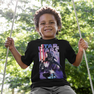 Retro Star Wars: Vader vs. Luke Cinematic Art T-Shirt