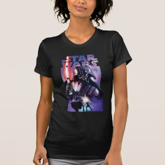 Retro Star Wars: Vader vs. Luke Cinematic Art T-Shirt