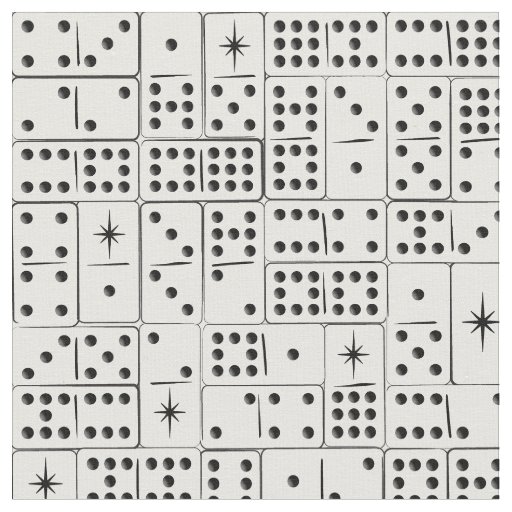 Retro Starburst Dominoes Fabric