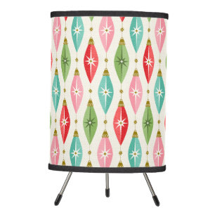 Retro Starburst Ornaments ©studioxtine Tripod Lamp