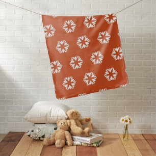 Retro Starburst Pattern Boho Decor Baby Blanket