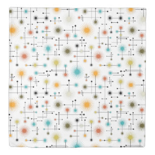 Retro Starbursts A Go-Go! Duvet Cover