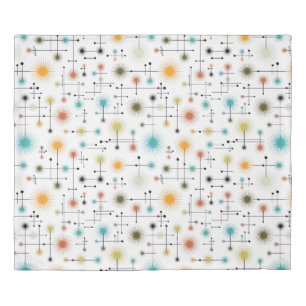 Retro Starbursts A Go-Go! Duvet Cover