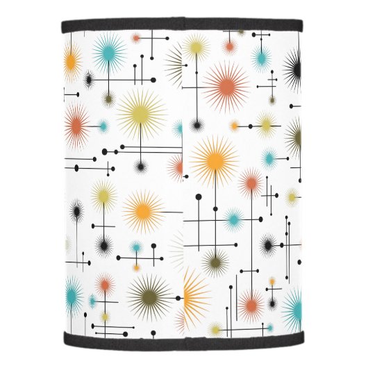 Retro Starbursts A Go-Go! Lamp Shade (Back)