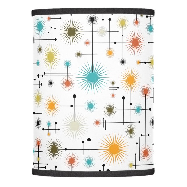 Retro Starbursts A Go-Go! Lamp Shade (Front)