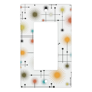 Retro Starbursts A Go-Go! Light Switch Cover