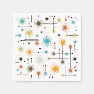 Retro Starbursts A Go-Go! Napkins