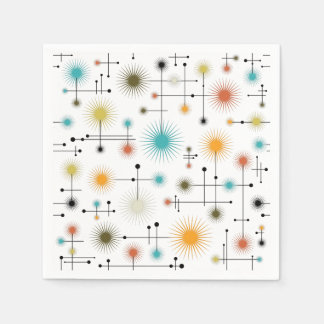 Retro Starbursts A Go-Go! Napkins