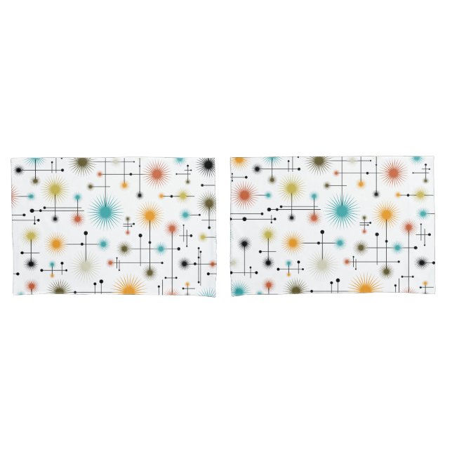 Retro Starbursts A Go-Go! Pillowcase (Front-Set)