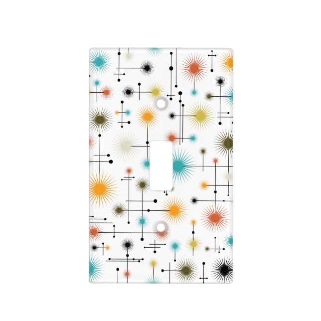 Retro Starbursts A Go-Go! Switch Plate (Front)