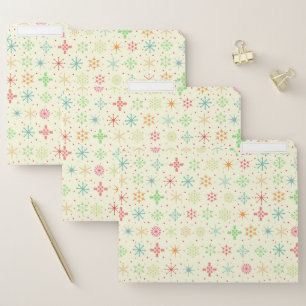 Retro Stars File Folders