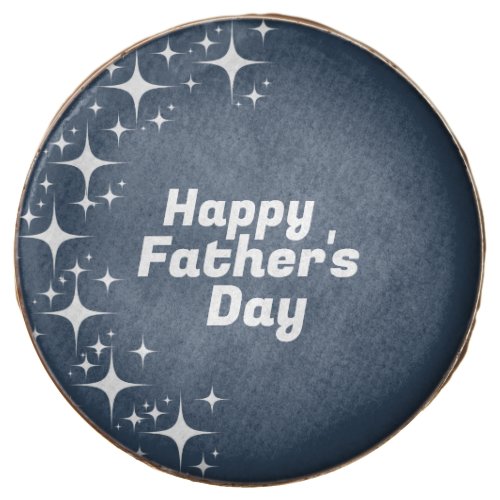 Retro Stars Happy Fathers Day  Chocolate Covered Oreo