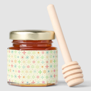 Retro Stars Honey Jar Favors