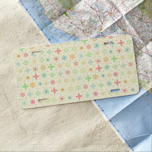 Retro Stars License Plate #2