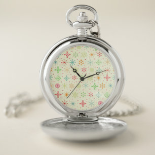 Retro Stars Pocket Watch